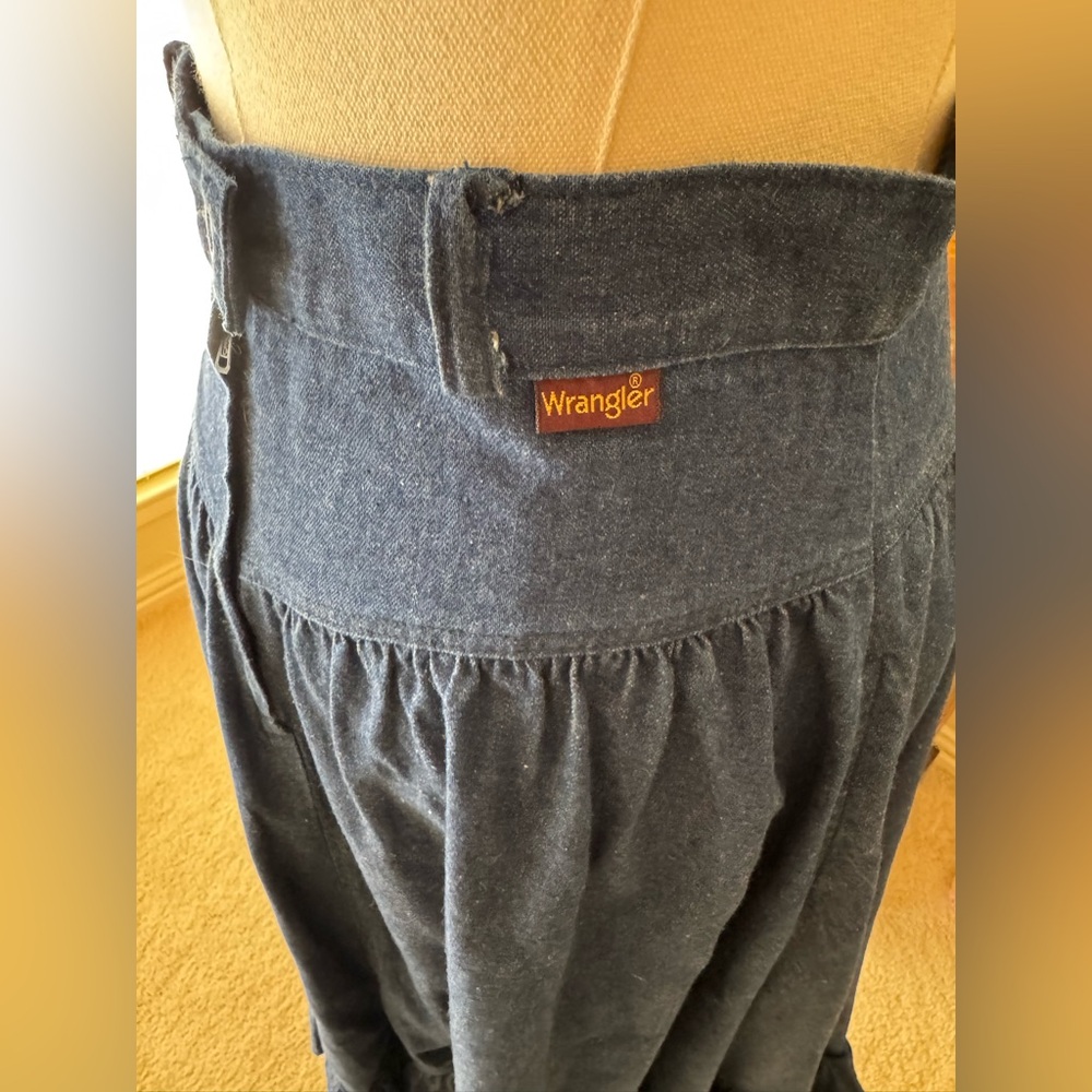 Wrangler Dark Blue Denim Maxi Skirt - Picture 5 of 8